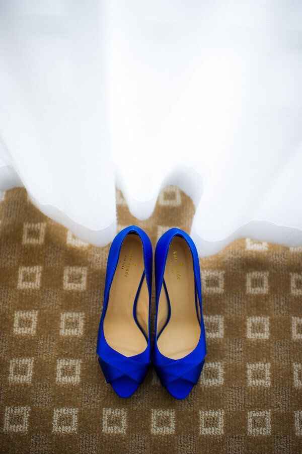 Los zapatos 👠 de la novia en azul! - 1