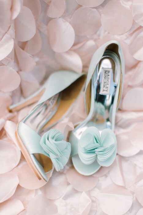 Los zapatos 👠 de la novia en azul! - 2