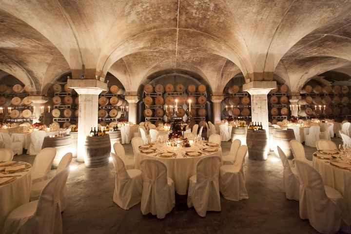 banquete en la Bodega de vino 