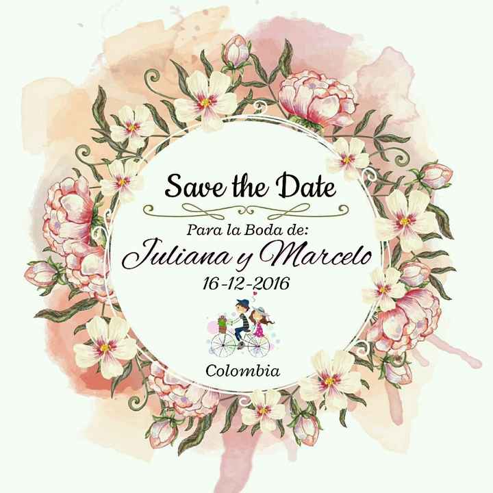 Nuestro save the date - 1