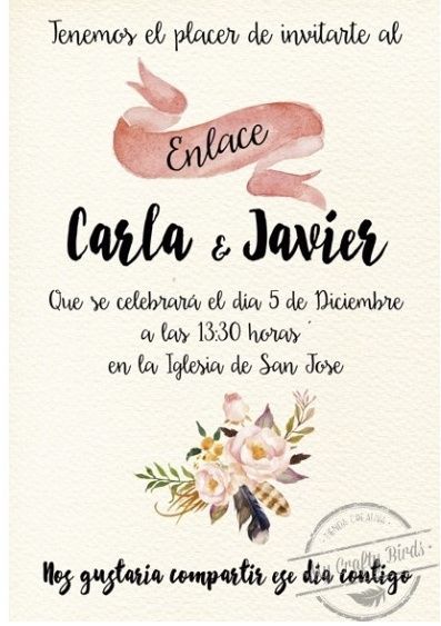 Mis invitaciones de matrimonio Daniela y Juan Carlos 1