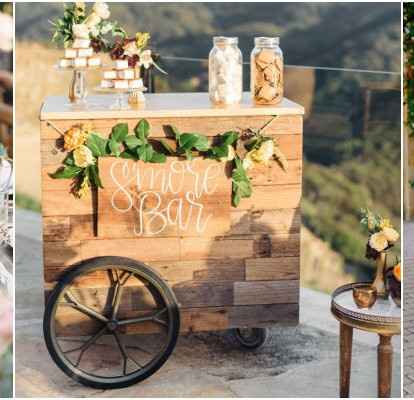 Decoración altar boda al aire libre. - 5