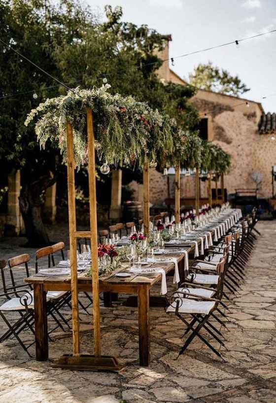 Decoración altar boda al aire libre. - 6