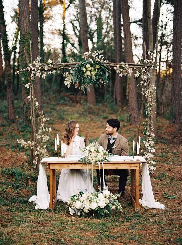 Decoración altar boda al aire libre. - 9