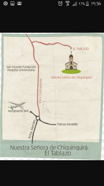 Mapa de la iglesia de nuestra señora de chiquinquira - tablazo - 1