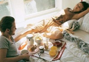 Un desayuno en la cama, que rico!