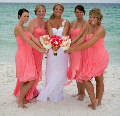 Inspiración: vestidos damas de honor de bodas en la playa... - 6