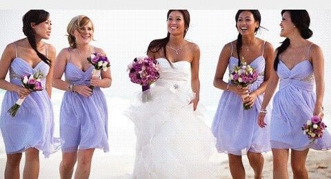 Inspiración: vestidos damas de honor de bodas en la playa... - 9