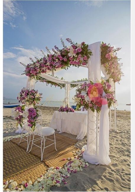 👰🤵4 ideas para altar en boda playera😎