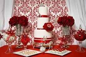Color rojo: pastel de boda - 1