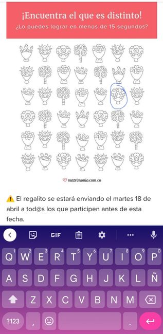 ¡Encuentra el ramo distinto y llévate un regalito para tu matrimonio! 🎁 2