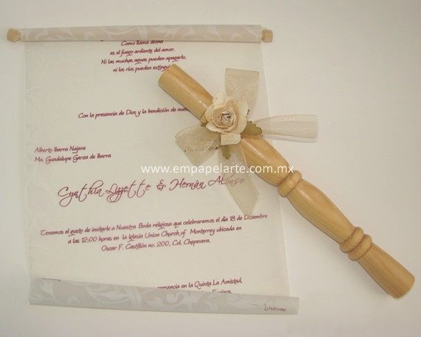 Diferentes clases de Papel para las invitaciones