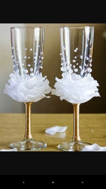 Ideas de copas de boda decoradas - 1