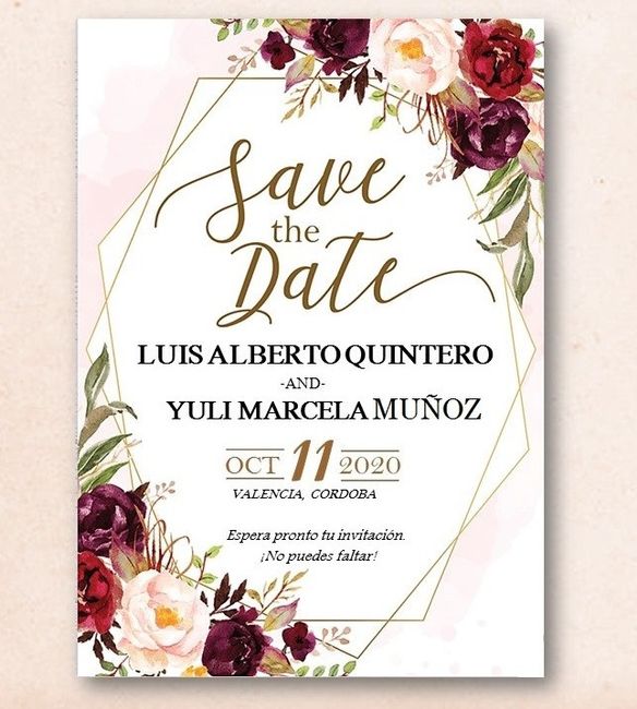 Nuestro Save the date 1
