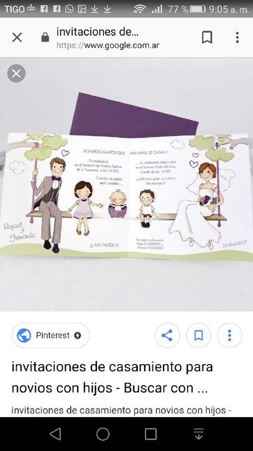 Tarjetas de invitación para padres con hijos 4