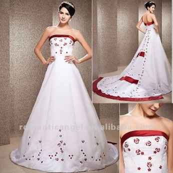 Vestidos de novia con clearance toques rojos