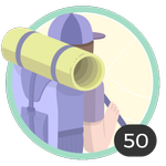 Aventurera (50). Tu espíritu aventurero no conoce límites. Participaste en 50 posts así que ya puedes lucir este bonito emblema. 