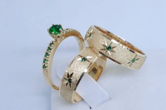 Anillos de 2025 compromiso 24 kilates