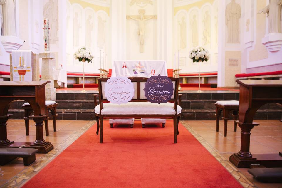 Detalle en el altar