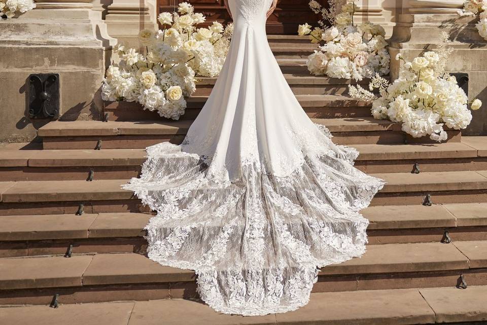 Vestido novia sirena