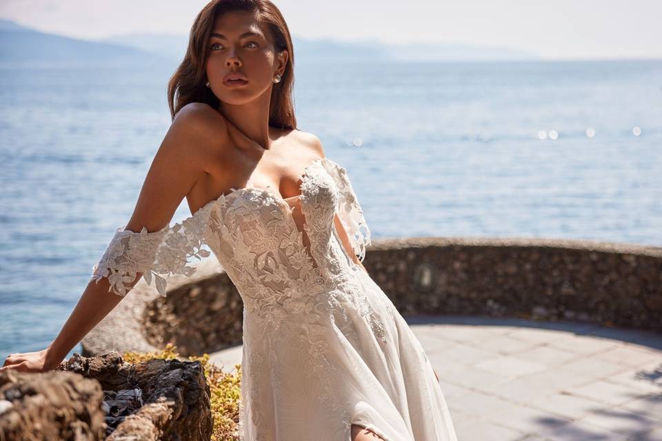 Vestido novia corte A