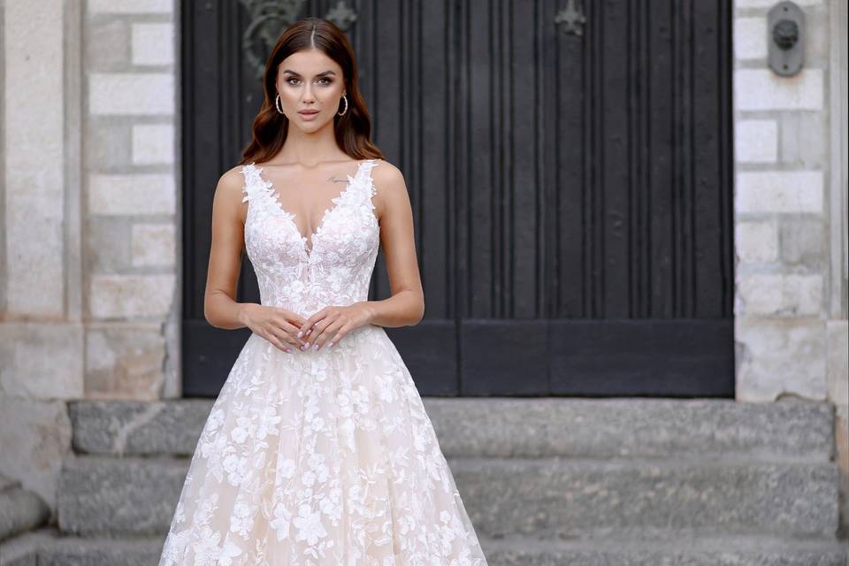 Vestido novia corte A