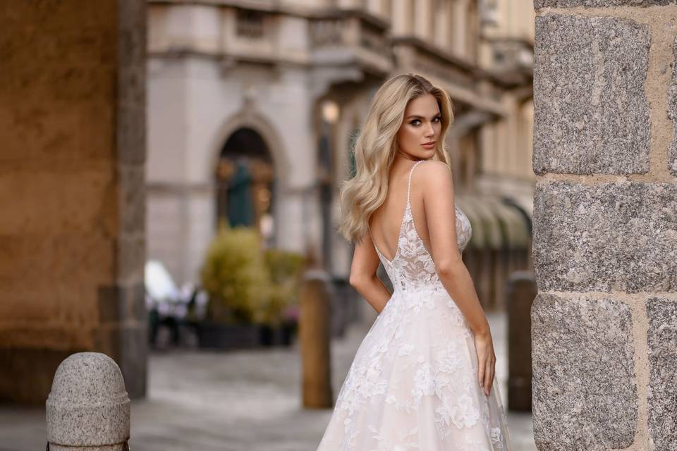 Vestido novia corte A