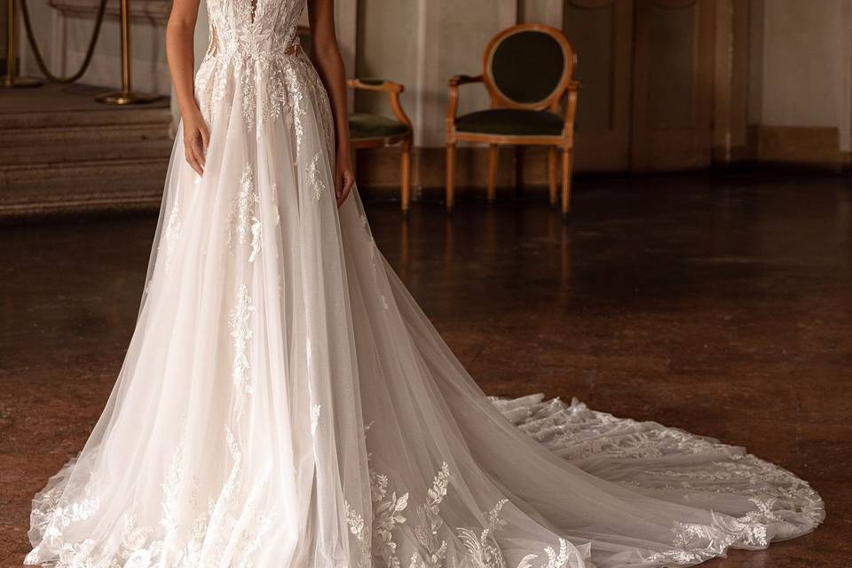 Vestido novia corte A