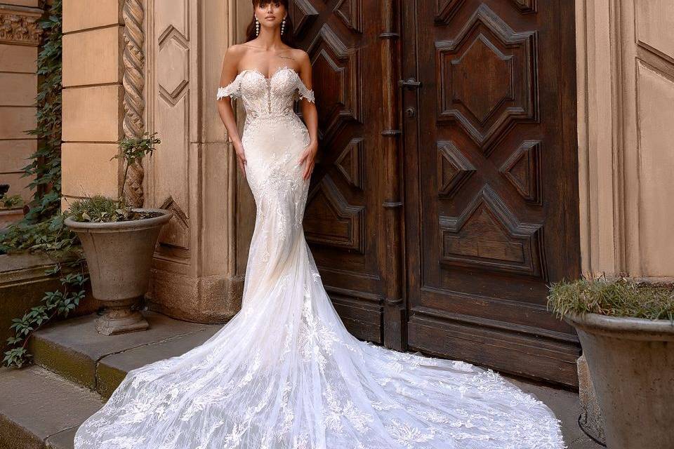 Vestido novia sirena