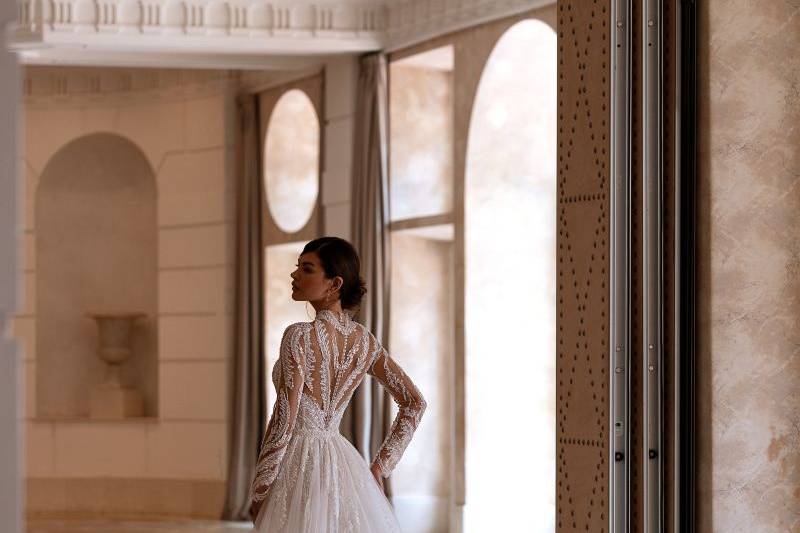 Vestido de novia de lujo