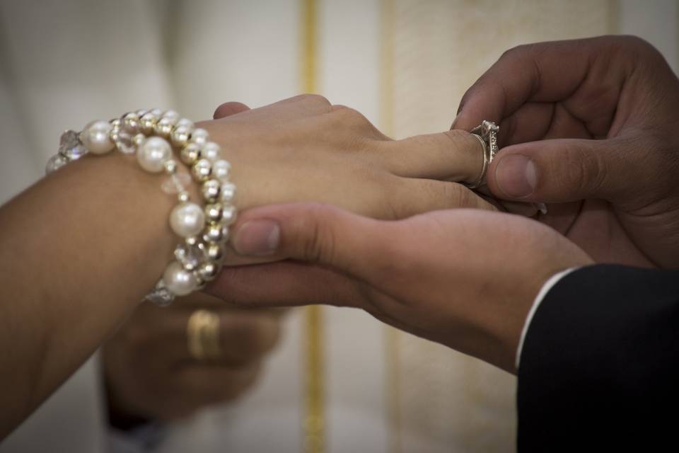 Ceremonia, boda, anillos