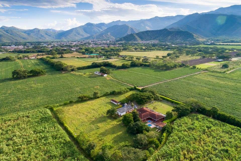 Panorámica desde la finca