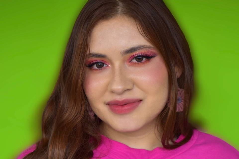 Maquillaje tonos rosas