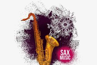 Sax Music Logo