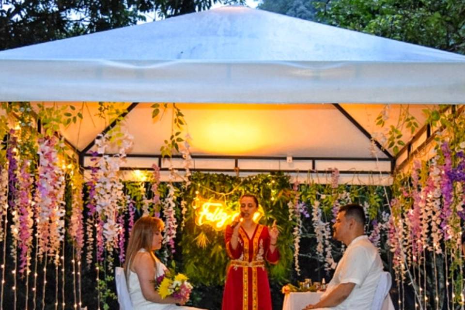 Altar con novios