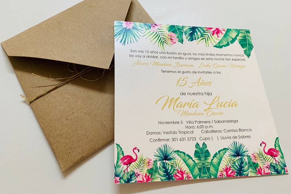 Tarjeta de boda