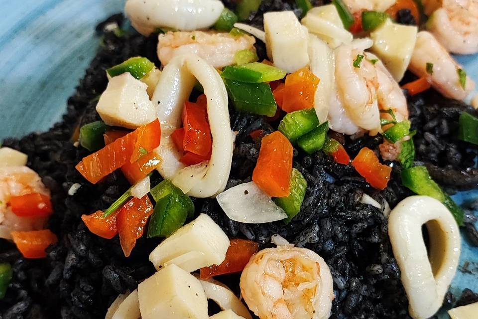 Arroz negro de calamar