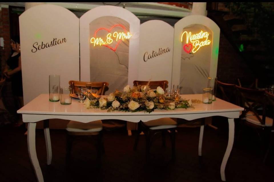 Mesa de novios