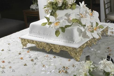 Decoración pastel de boda
