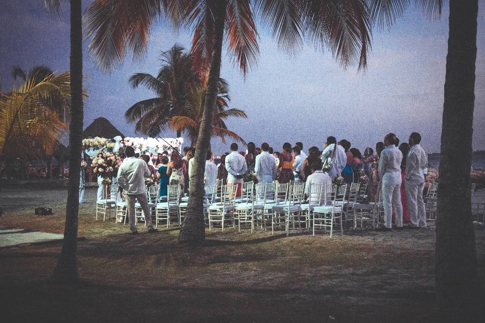 Musica nodas en la playa