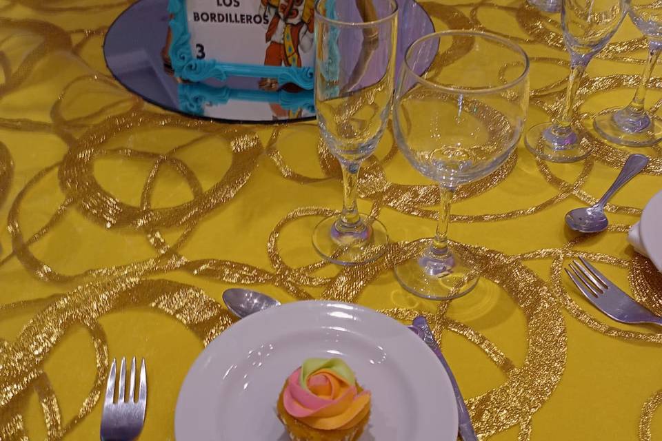 Cupcake en mesa