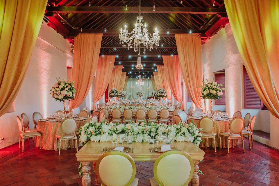 Decoración recepción