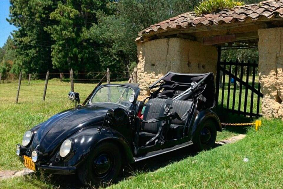 Volkswagen convertible negro
