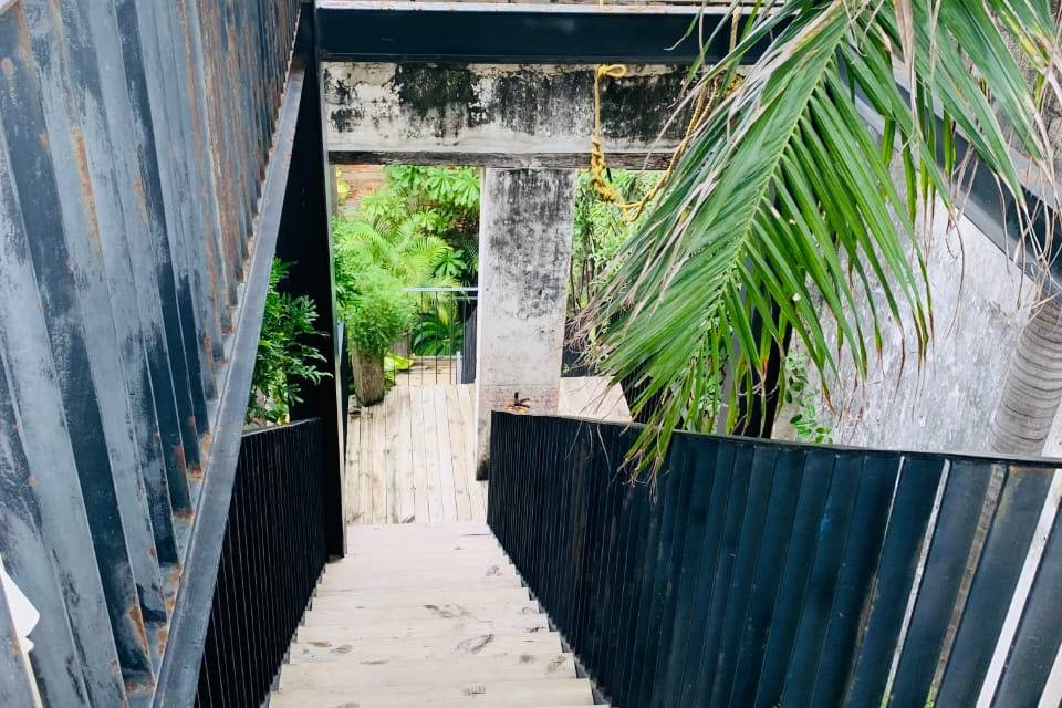 Escaleras a la terraza