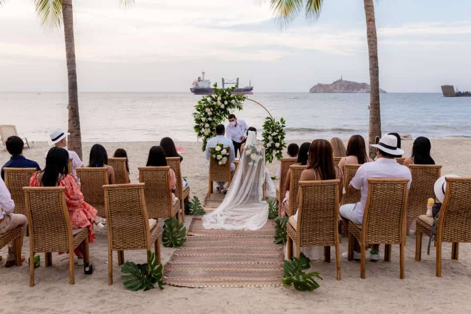 Boda en playa