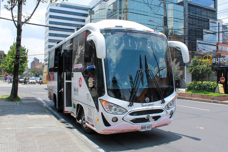 Bus flexible por la ciudad