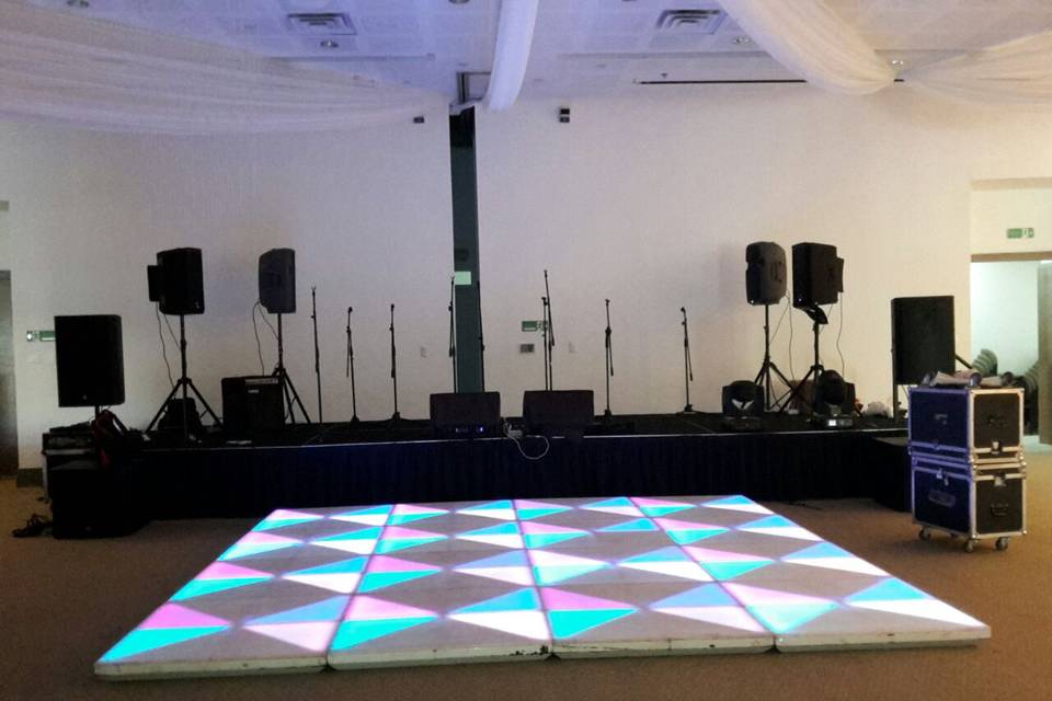 Pista de baile led