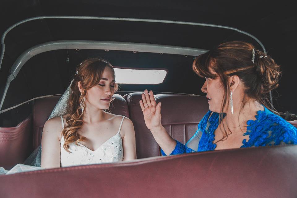 En camino a la boda