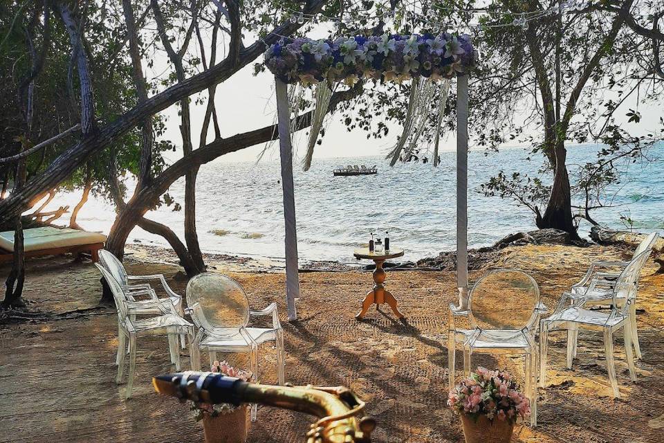 Boda en islas