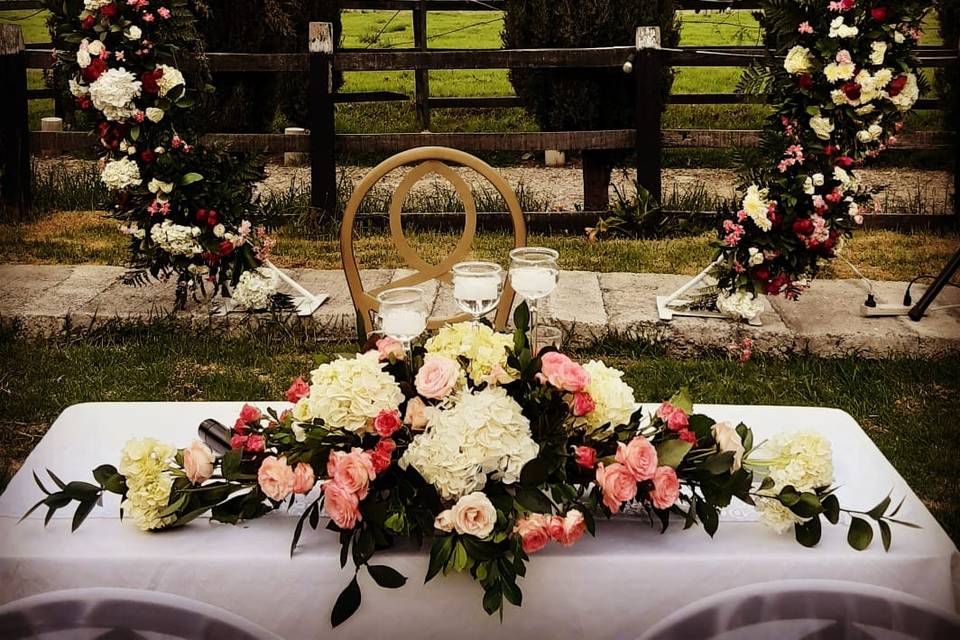 Arco de flores ceremonia